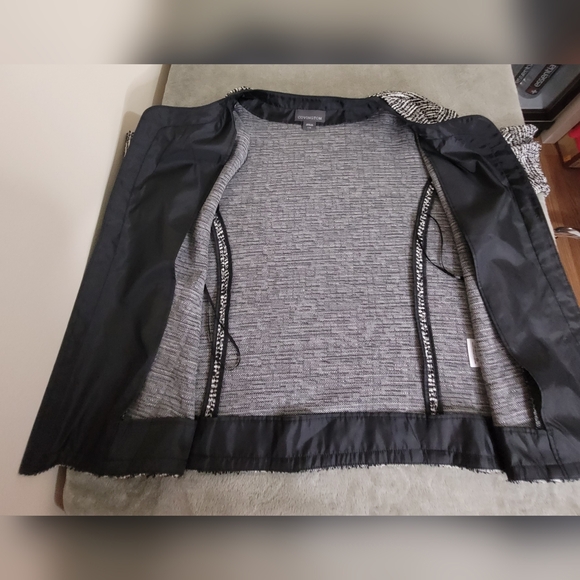 Covington Woman's Twill Jacket Black and White Size Large - Picture 8 of 11